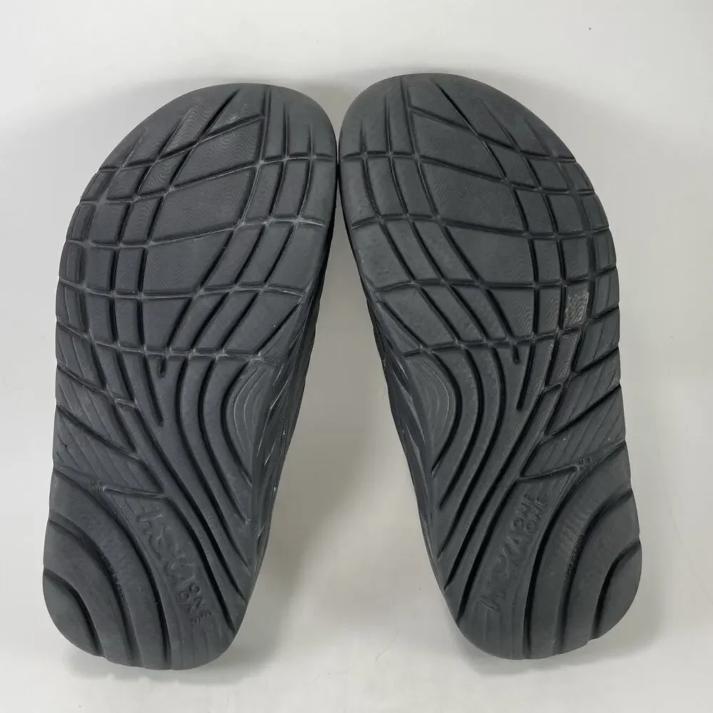 Hoka One One Ora Recovery 2 Mens Size 8 Black Foam Cushion Comfort Swim Slides